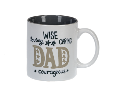 Mug - Dad - Wise, Loving, Caring, Courageous