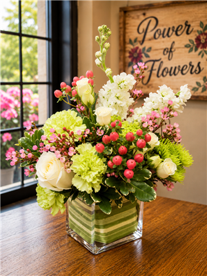 Pink & Lavender Garden Vase | Power of Flowers