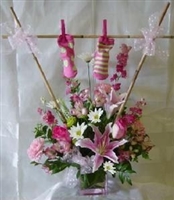 Baby Girl Clothesline Bouquet