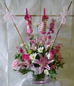 Baby Girl Clothesline Bouquet