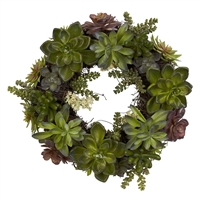 20" Succulent Wreath
